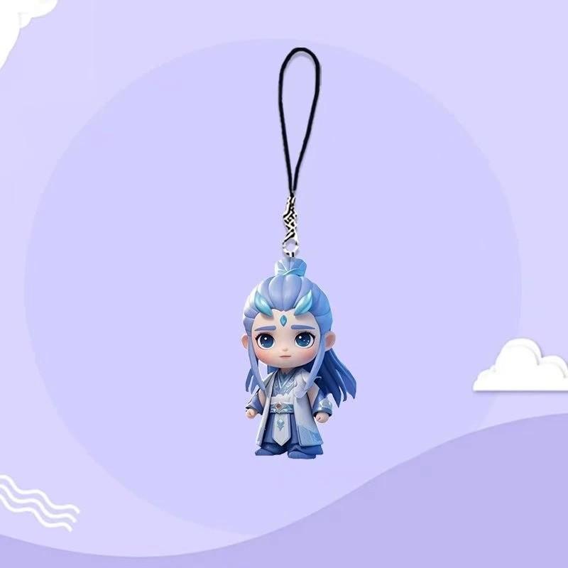 2D Nezha 2: Devil Boy Disturbs the Sea Anime Acrylic Charm - Cute Motorcycle Accessories Decor, Durable Hanging Ornament