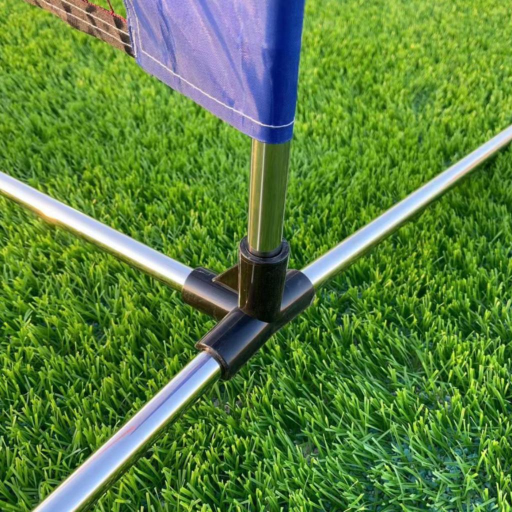 Sports Net with Steel Frame Portable Practice Metal Represent Backyard
