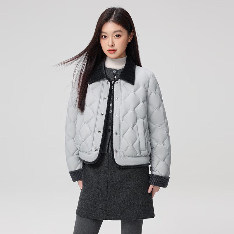 XueZhongFei Women's 2025 Short Lapel 90% Duck Down Jacket