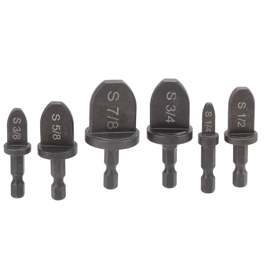 6 PCS Soft Copper Tubing HVAC Swaging Tool Swage Expander Drill Bit  Air Conditioner Installation