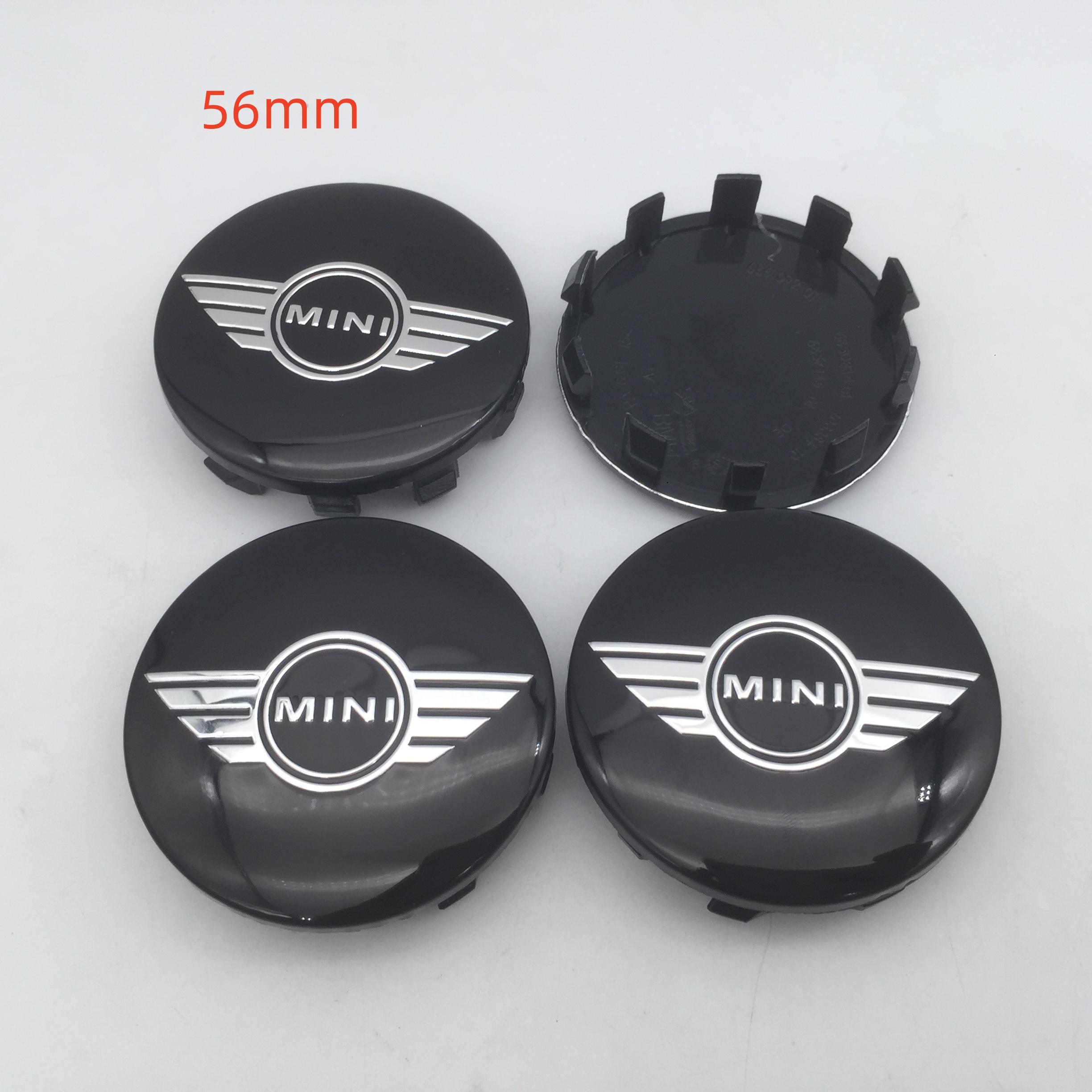 

4pcs 54mm 56mm forMINI Car emblem Wheel hub Center Cap Badge covers sticker Decal Styling accessories