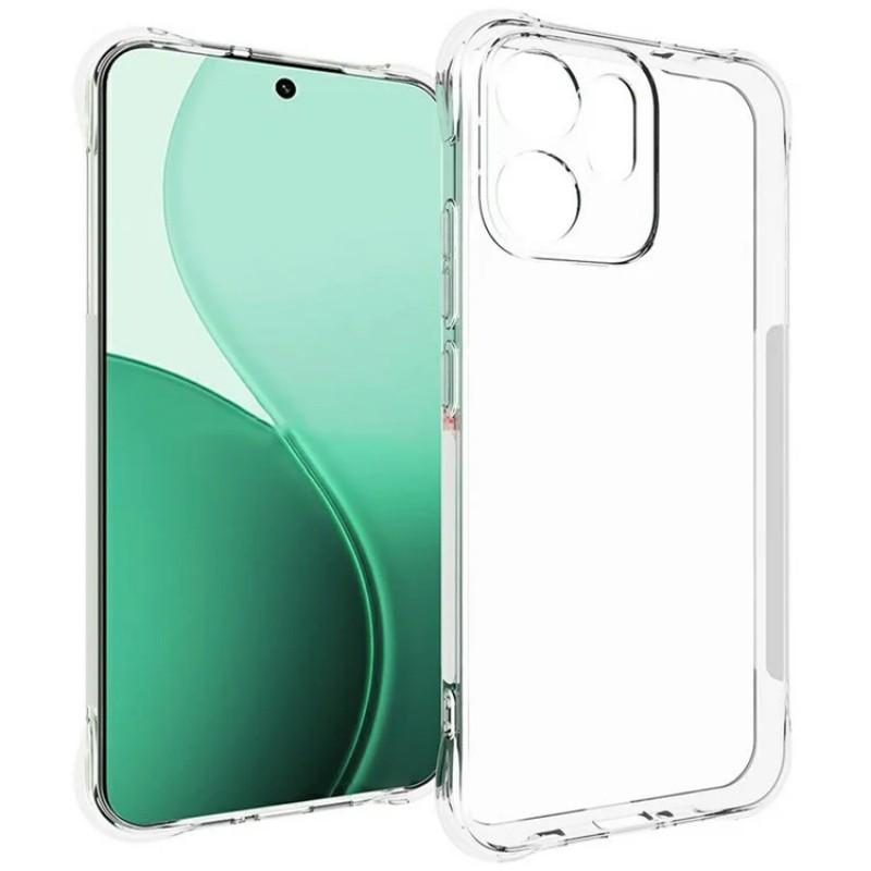 

Для Oppo Reno14 5G (Глобальный) Прозрачный ТПУ чехол WANLONFENG Серия TM 2.0мм Задняя крышка для телефона Transparent