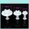 Premium 3pcs Snowflake Fondant Cake Decorating Sugarcraft Plunger Mold For Diy