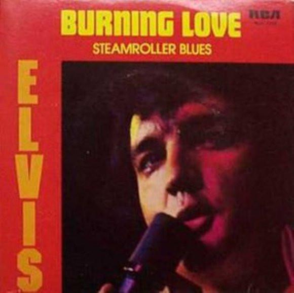 

7inch Record ELVIS PRESLEY Burning Love RCA2713 RCA 1978 Canada Rock Used