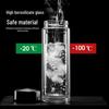 ZISIZ Double-Layer Glass Water Cup