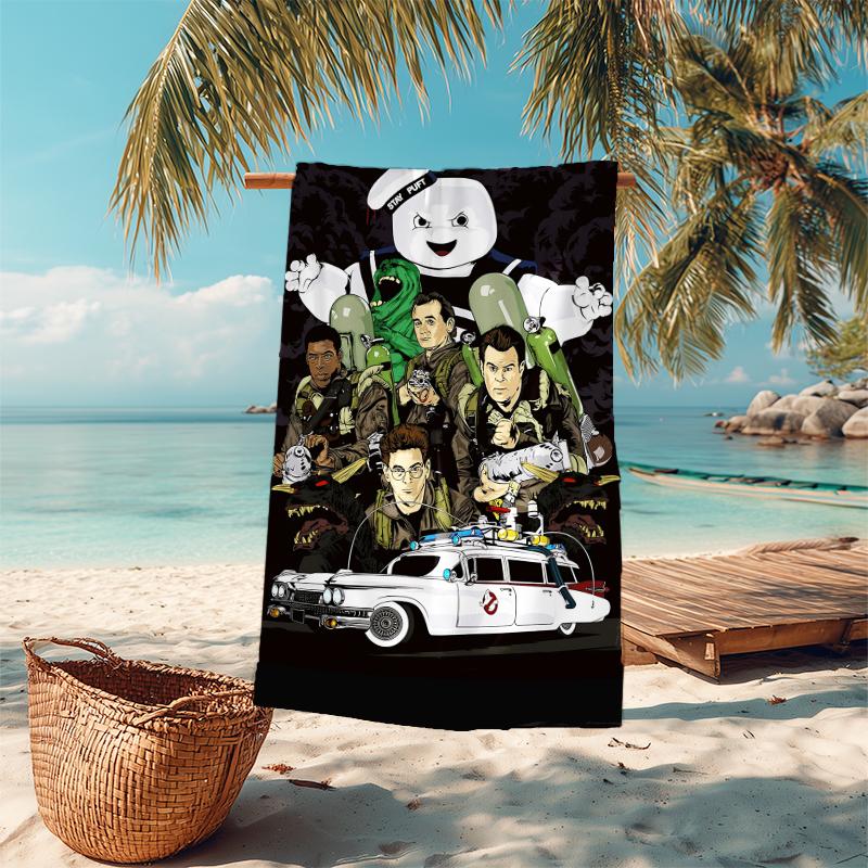 1Pc Ghostbusters Marshmallow Men Beach Towel Microfiber Beach Towel Thin Absorbent For Beach Swimming Yoga Bath Sports 0917147