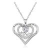 Heart-shaped Zircon MOM Necklace Women's Versatile Pendant Collarbone Chain Mother's Day Gift
