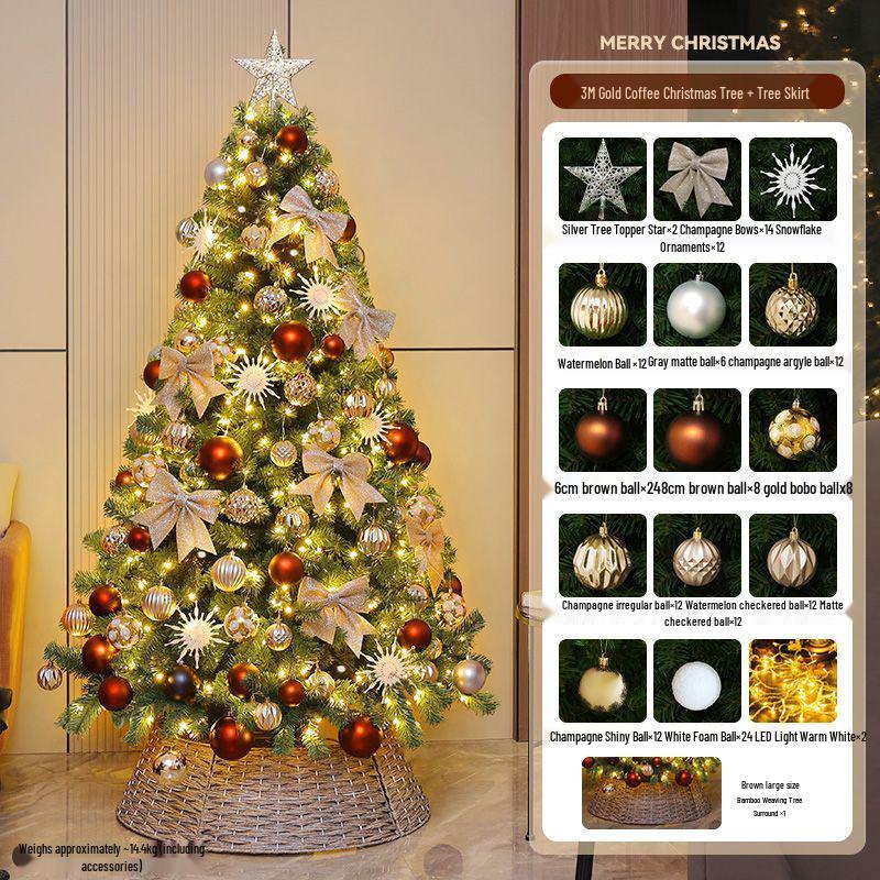Large Christmas Ornaments Set for Living Room and Home Decoration