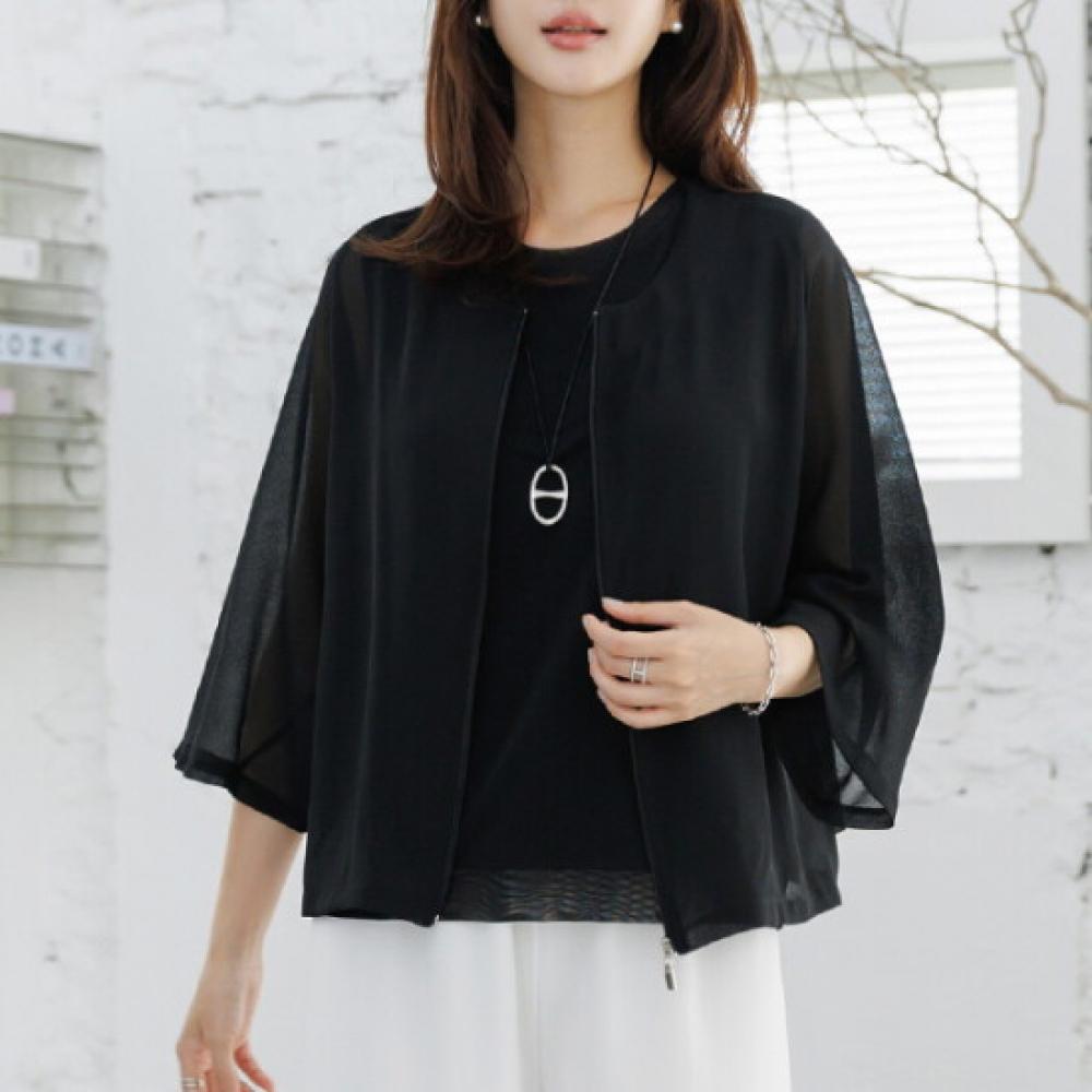Dedra Urban Sheer Zipper Jacket Oue3053