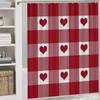 Valentines Shower Curtain Bathroom Love Farmhouse Holiday Bathroom Decor 72x72 Inches with 12 Hooks