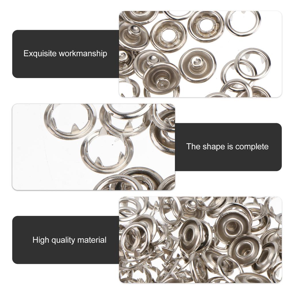 100 Stück 11mm Druckknöpfe Schnallen Zackenknöpfe für dünne Stoffe Heimreparatur Grenzüberschreitender Verkauf Bastelklammern Bandana Lätzchen