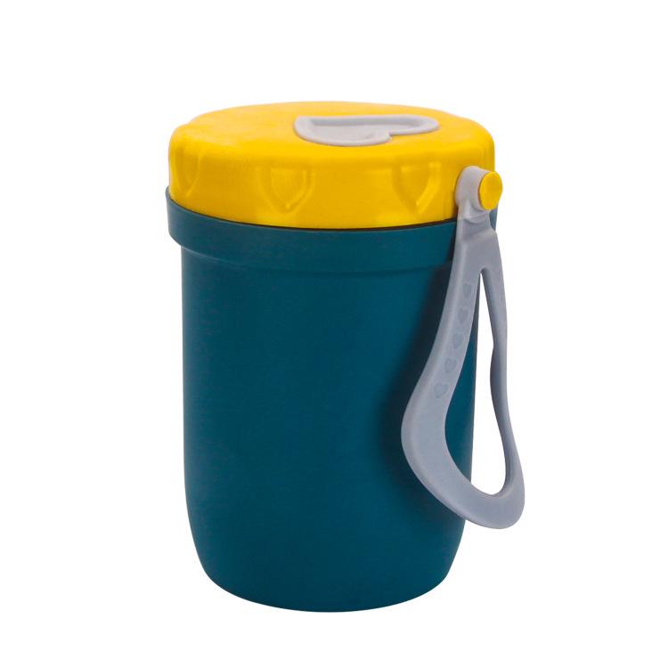 Microwaveable Wheat Straw Soup & Porridge Thermos Cup - Portable, Sealed Breakfast Gift for Students