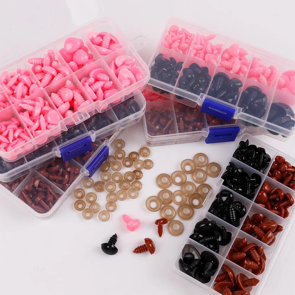 Set Safety Nose Eyes For Crochet Bear Dolls DIY Making Accessories Triangle Nose Plastic Eyes Hangmade Supplies