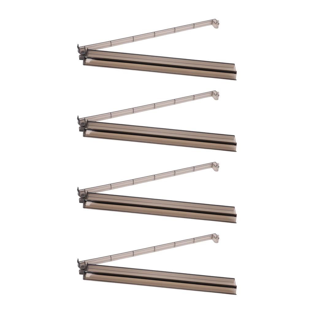 4pcs Mahjong Tile Rack with Pusher for Standard 1.2 Inch American Mahjong Tiles Pushing Rack