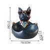 1pc fashionable dog statue - storage box - animal resin imitation handicraft suitable for home decoration and holiday gifts