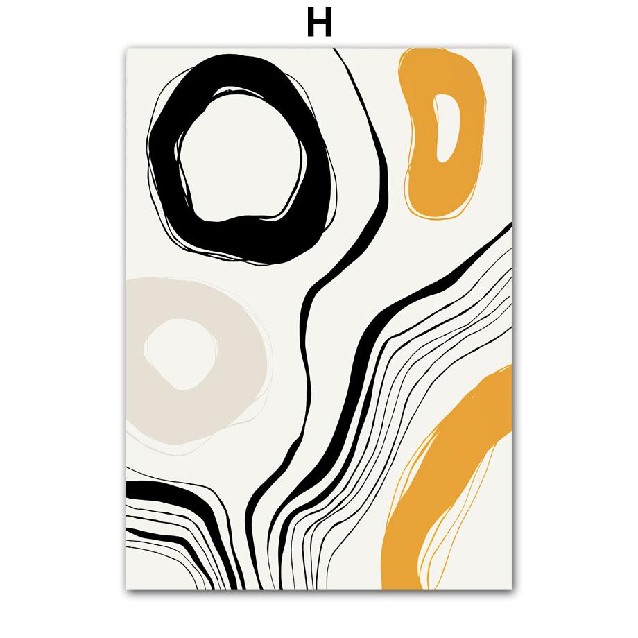 Girl Coffee Cat Flower Minimalist Wall Art Canvas Painting Abstract Line Posters And Prints Pictures For Living Room Home Decor