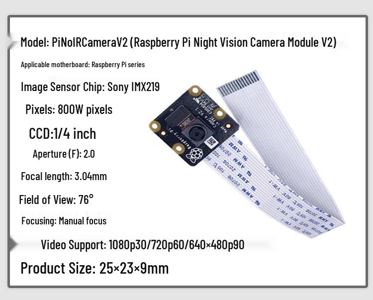 Raspberry Pi Camera V2.3 Wide NoIR HQ Module with M12 Lens