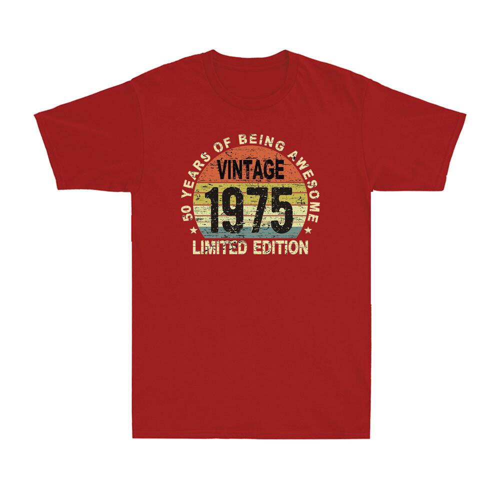 50 Year Old Gifts Vintage 1975 Limited Edition 50th Birthday Retro Unisexs Tshirt