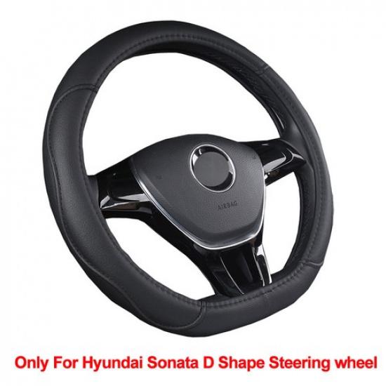 Car Steering Wheel Cover D Shape For Hyundai Sonata Sport 2015 -  Sport 2.0