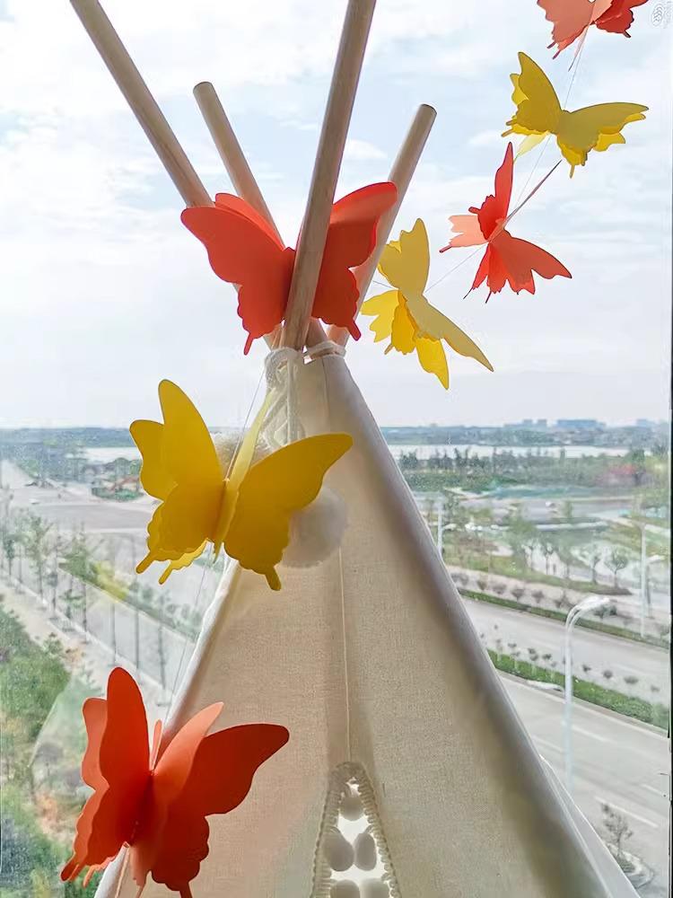 Colorful 3D Butterfly Paper Flower Decor for Parties and Events