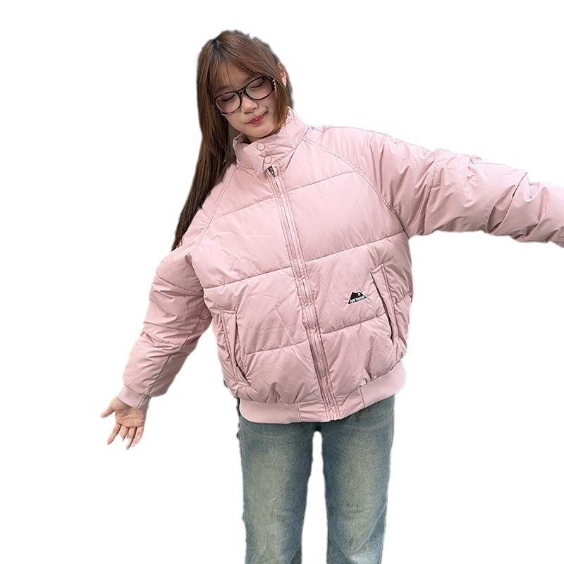 2025 winter new padded clothes women's Korean ins warm, comfortable, simple and versatile bread jacket thickened cotton jacket