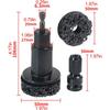 Stud Rust Removal Tool,Hub Cleaning Tool,Brake Hub Resurfacing Kit,Wheel Stud Cleaner,Polishing Maintenance Automotive Tool,Portable Rust Remover
