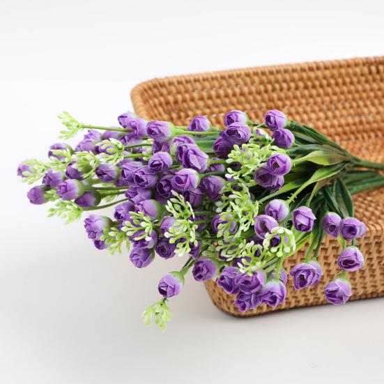 Umělé květiny Falešná jarní kytice se stonkem pro květinové aranžmá Svatba Domácí kancelář Párty Středový díl stolu