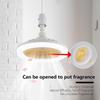 Fan Chandelier E27 Light Holder Ceiling Fan Lights with Remote Control Mute Dimmable Timing 3-blade for Living Room Study