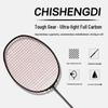 Racchetta da Badminton Chishengdi VT-ZF5U 72g Multicolore Offensiva - Full Carbon, Finitura Opaca, Incordata, Super Leggera per Allenamento
