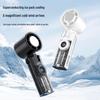 Mecha Style Transparent Portable Mini Handheld Fan for Outdoor Cooling