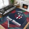 Crystal Velvet Rug Custom Name Text, Soft Non Slip Floor Mat Home DecorBologna FC