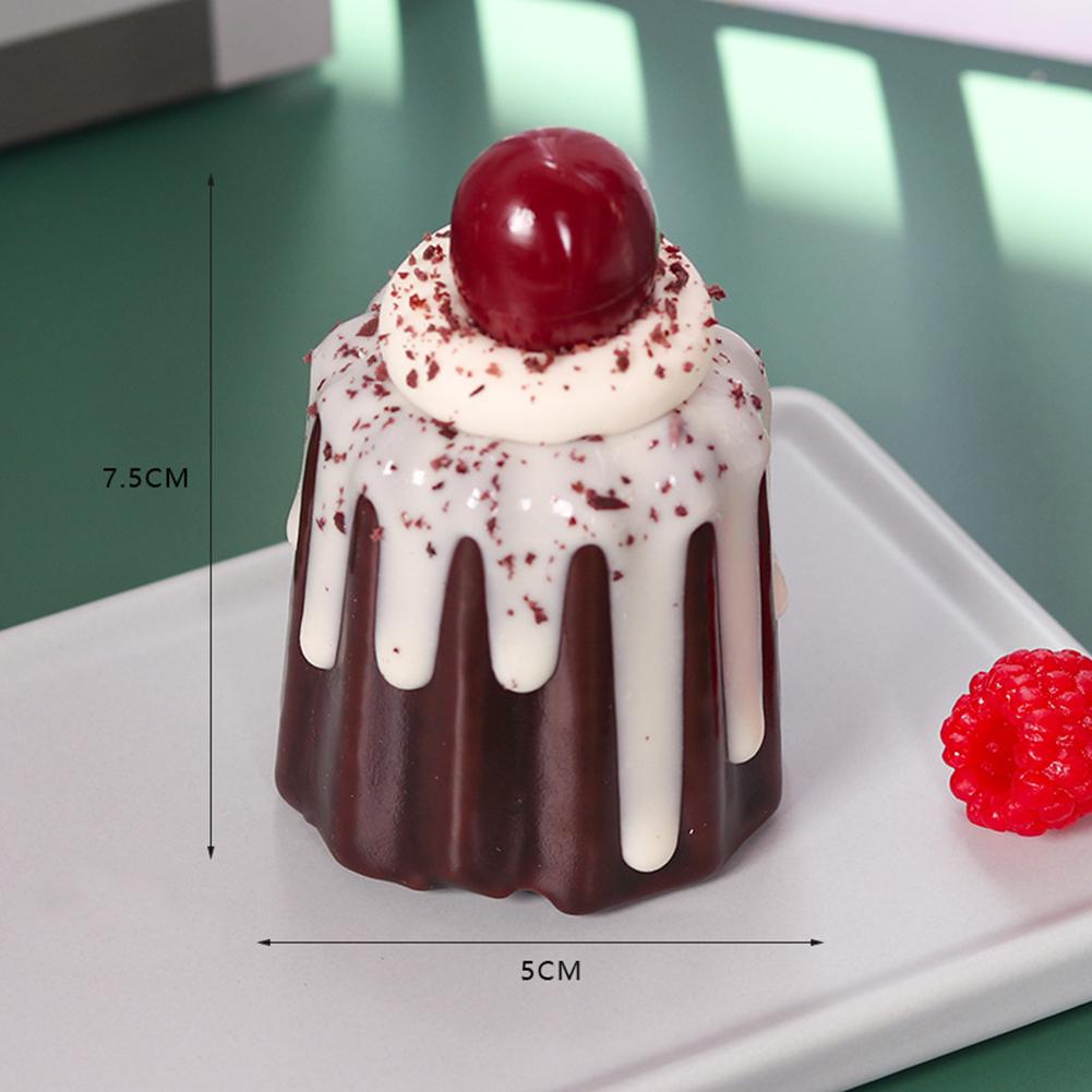 1PC Artificial Cakes Model Kitchen Ice Cream Dessert Fake Food Decoration Photography Simulation Cake Model Table Decoration