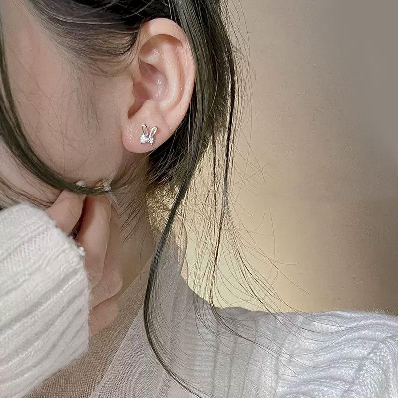 Rabbit Earrings for Women with Small and Exquisite High-end New Year Earrings Niche