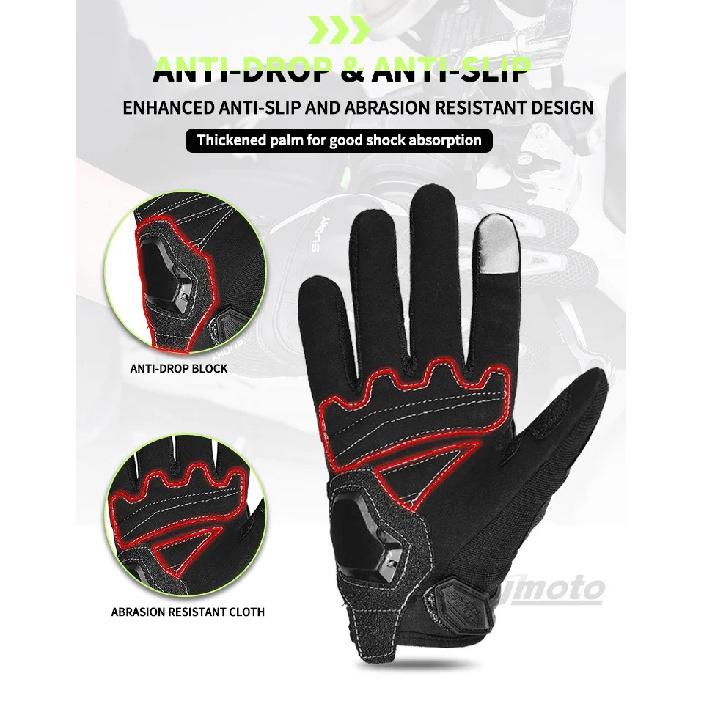 Suomy Motocyklové Rukavice Letní Pánské Dámské Rukavice na Motorku Prodyšné Dotykový Displej Motokrosové Biker Rukavice Moto Guantes