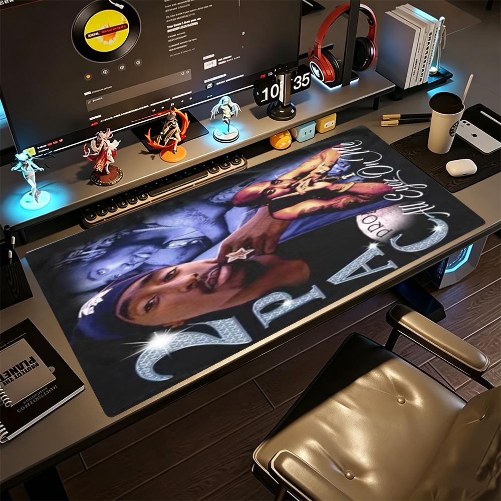 2pac Großes Mauspads Schreibtisch-Mauspad Computer-Schreibtischmatte Rutschfeste Gummibasis Büro- und Gaming-Schreibtischdekoration