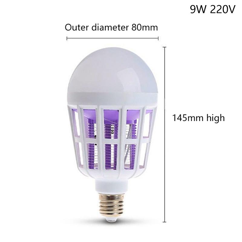 

110/220 В 9 Вт/15 Вт/20 Вт двойного назначения светодиодная лампа-убийца комаров ночник антимоскитные садовые светильники