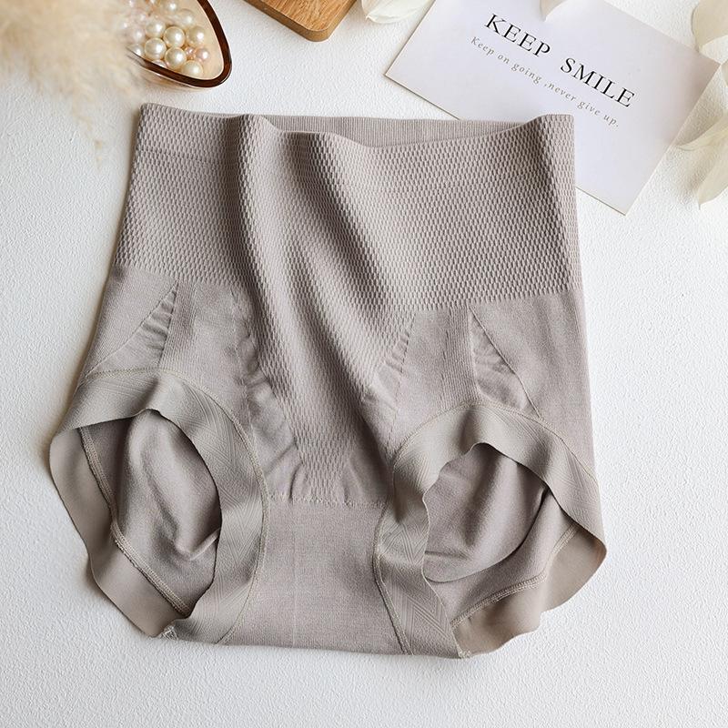 Big Size Female Spring Seamless High Waist Abdominal Lift Hip Triangle Briefs