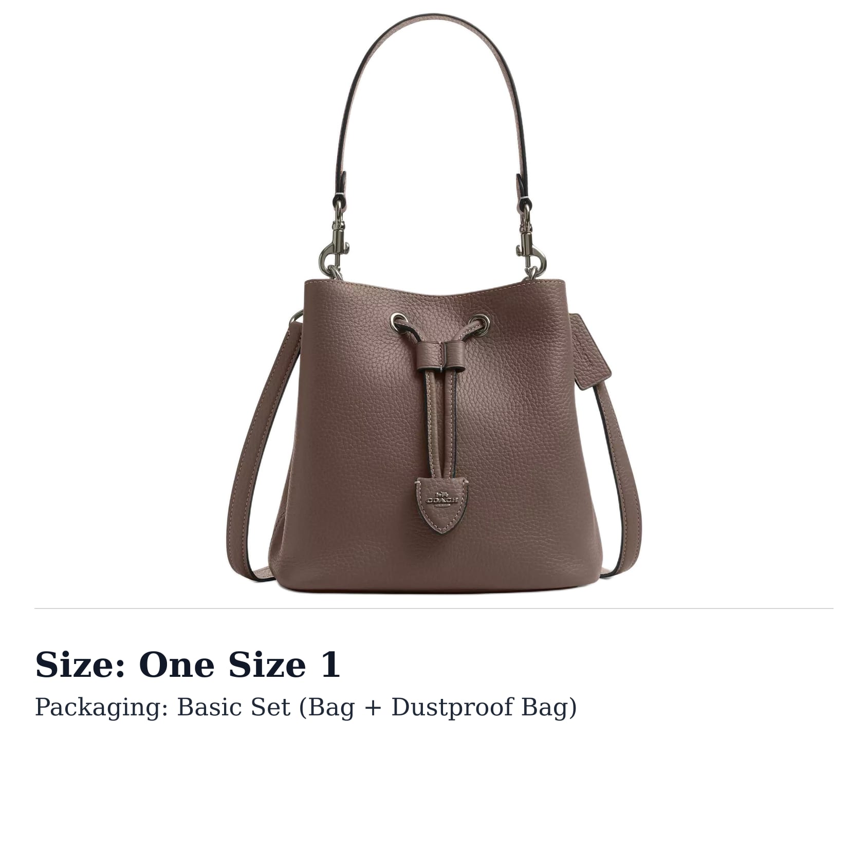COACH Rowan Leather Handbag, Shoulder Bag