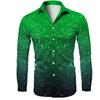 Men's Printed Long Sleeve Shirts Casual Loose Printed Long Sleeve Shirts