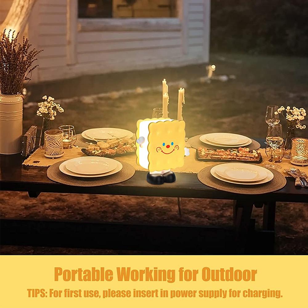 Biscuit Night Light Adjustable Brightness USB Rechargeable Led Nightlight