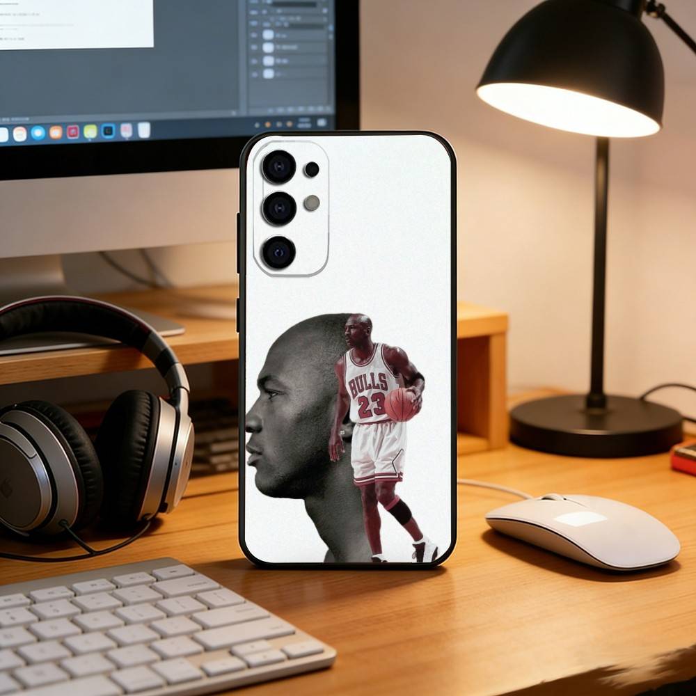 Michael Jordan Phone Case For Samsung S25,S24,S21,S22,S23,S30,Ultra,S20,Plus,Fe,Soft Silicone Black Cover