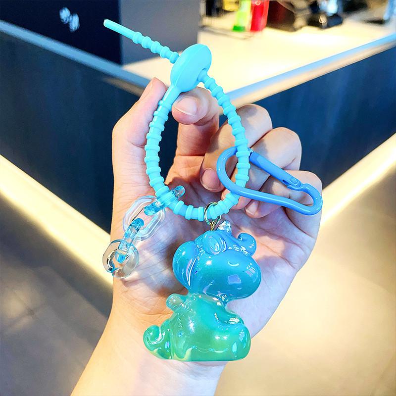 

Персонализированные брелоки из смолы с единорогами для рюкзаков и ключей разных цветов синий