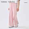 BalaOne Girls' Lightweight Straight-Leg Summer Casual Trousers