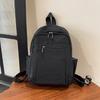Schoolbag autumn new Korean style casual large capacity backpack fashionable multi-compartment student schoolbag campus solid color backpack