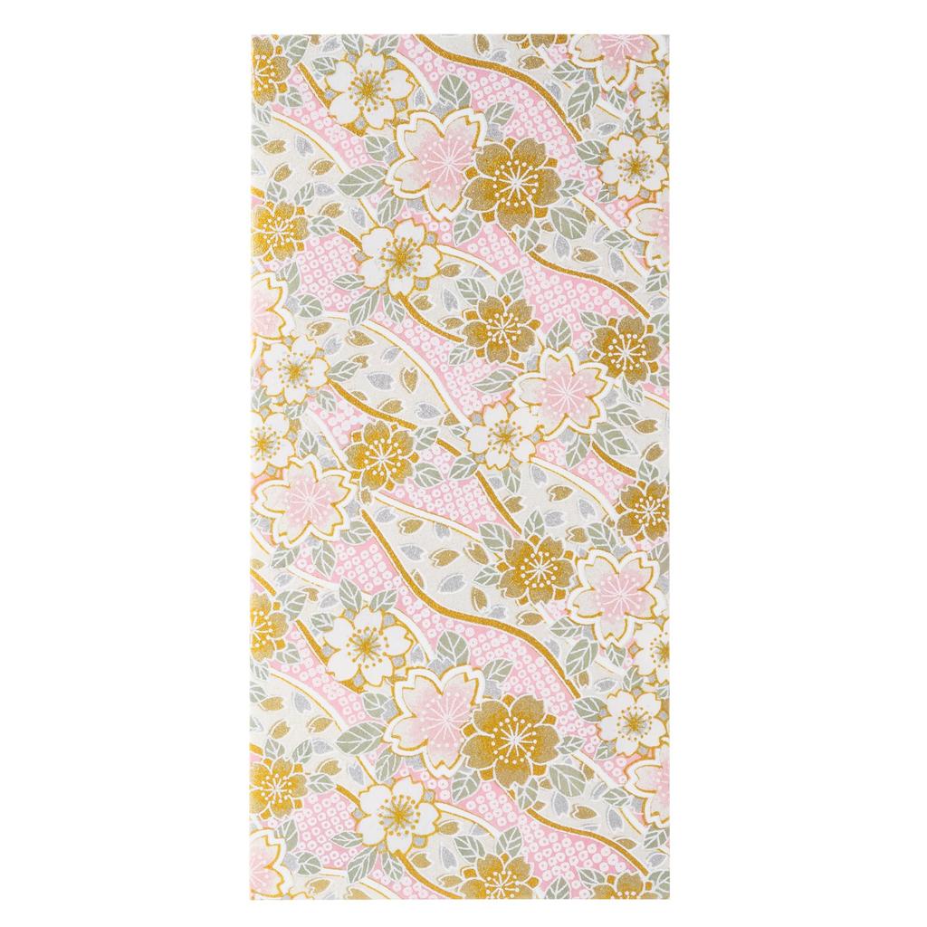 Kawasumi Washi Special Selection Cherry Blossom Pattern Kyoto Yuzen Washi Yen 8 X Various Cherry Blossom Pack of 6 10,000 Envelopes, 16.5cm, Patterns,