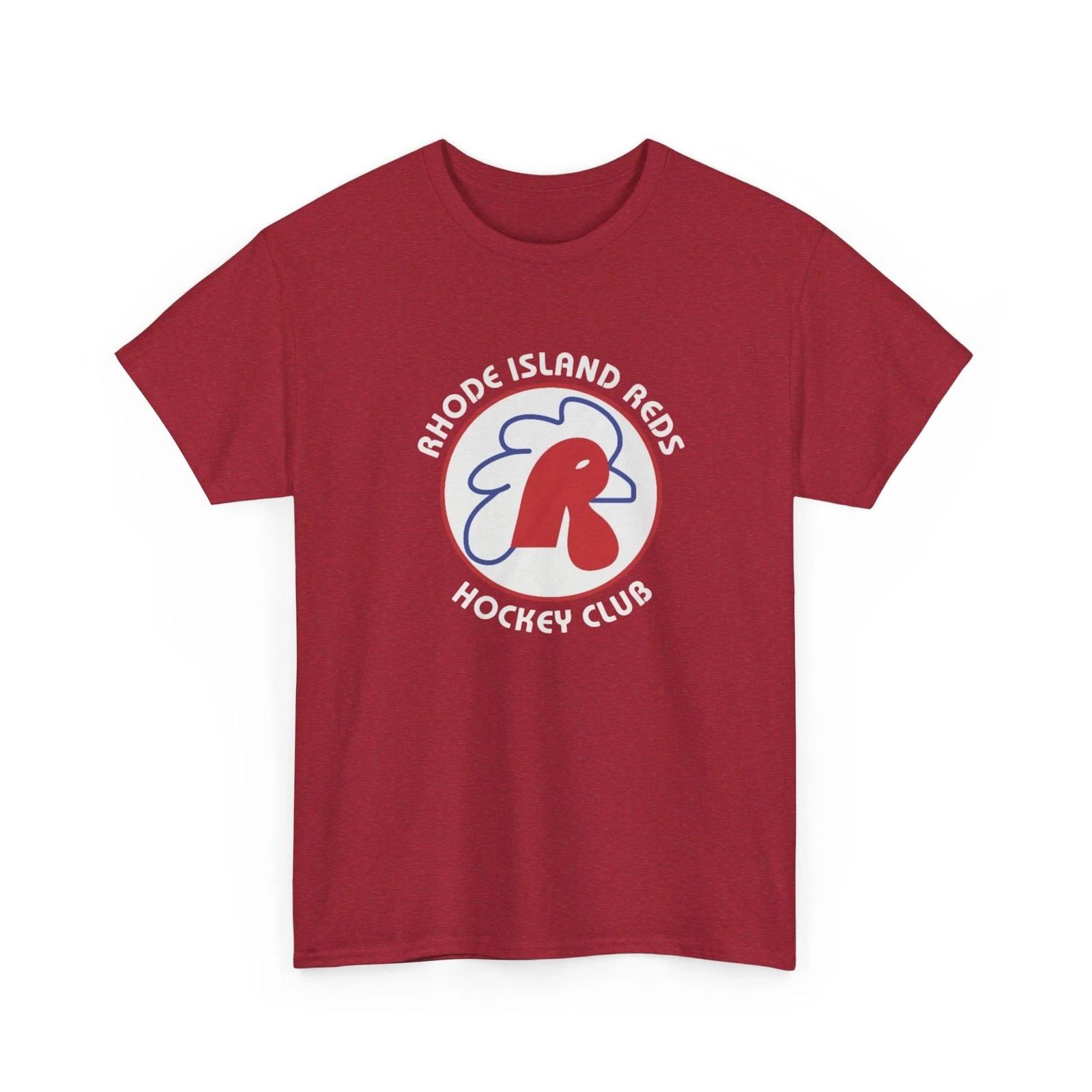 Rhode Island Reds Hockey Printed T shirt Vintage Sports Collectible Providence S