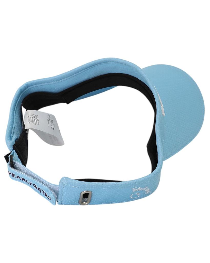 PEARLY GATES Unisex Tech Visor (Basic, Moisture-Wicking, Quick-Drying, UV Protection) Golf Hat, 053-5287602, 110 Ice Blue, FR
