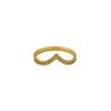 Personalized Popular Fashion Accessories 316 Material Stainless Steel V-Shaped Zircon Ring Gold Ring Jewelry Girl