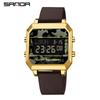 Sanda Men's Tactical Alarm Clock Camouflage Sports Wristwatch