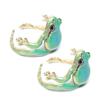 Zinc Zinc Alloy Green Frog Ring Weird Finger Ring Exquisite Creative Frog Ring  Gift